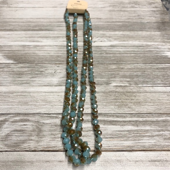 Glass Bead Necklace & Earrings Set - Picture 2 of 2